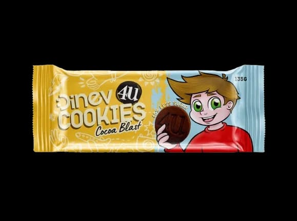 4U Cookies со чоколадо и какао